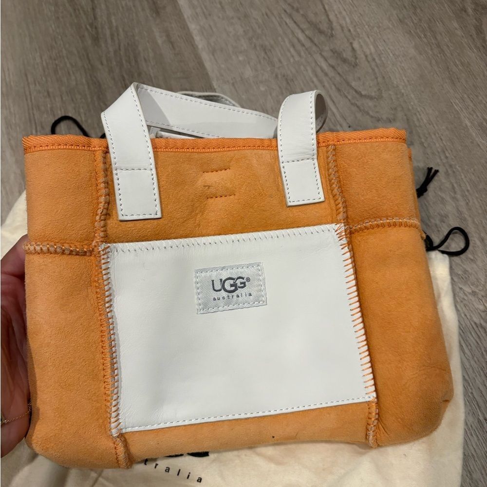 UGG Suede Orange and White Handbag